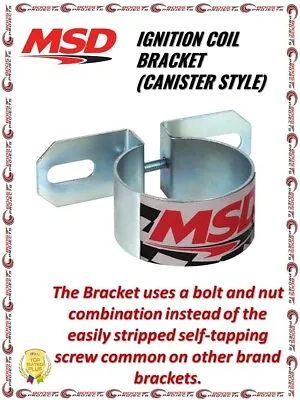 MSD Canister Style Ignition Coil Bracket For GM Coils - 8213 • $16.30