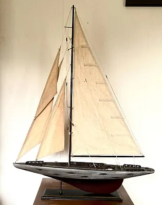 £195 • Buy Antique Style Sails Yacht Model Ornament