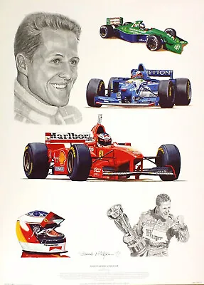 Stuart McIntyre  Tribute To Michael Schumacher  F1 Formula 1 Orange Collectible • £21.99