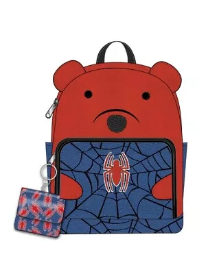 *NEW* Marvel Spider Man Mini Backpack Bag + Coin Bag Womens Purse Shoulder • $5