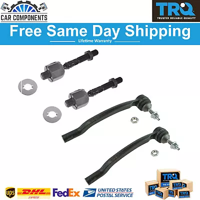 TRQ LH & RH Sides Inner & Outer Tie Rod Ends Kit Of 4 Pcs For 2003-14 Volvo XC70 • $59.95