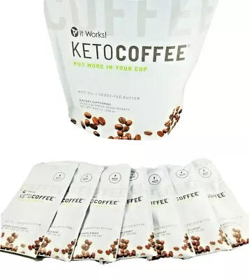 It Works! New And Improved Keto Coffee 7 Single Packets One Week Trial • $24.95