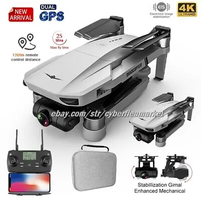 2023 KF102 GPS Drone 4K Profesional FPV HD Camera Drones 2-Axis Gimbal Brushless • $215.99