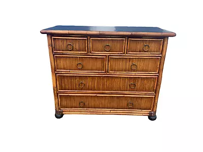 Milling Road By Baker Rattan 7 Drawer Bachelor Chest Of Drawers • $3800