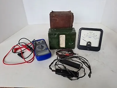 Vintage Megger Resistance & Continuity Tester Original Leather Case + LAPAMP • £19.99