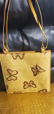 MARIO HERNANDEZ | Butterfly Embossed Bag Handcrafted Leather • $80