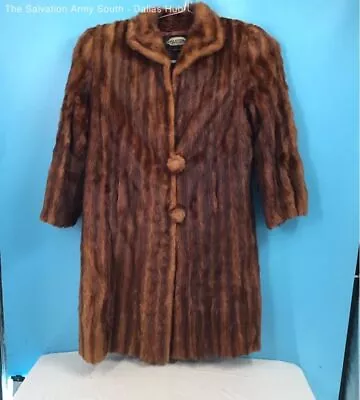 Vintage Louis Isaacson Full Length Fur Coat Size Small • $18