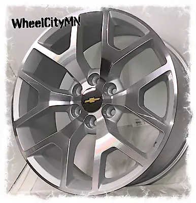 22  Silver Machine OE Replica 5656 Wheels Fits Chevy Silverado Tahoe 6x5.5 +31 • $1199.99