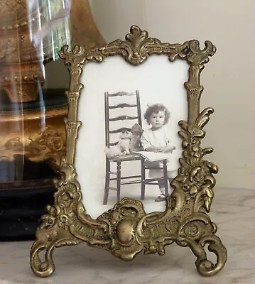 £24 • Buy Brass Photo Frame  Vintage French Rococo