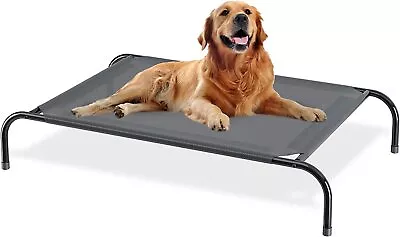 Cooling Elevated Dog Bed With Metal Frame Indoor Outdoor Pet Hammock Bed Cot • $21.99