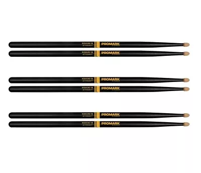 PROMARK 3-Pack Rebound Balance ActiveGrip Acorn Tip Drum Sticks 5B Wood • $38.97