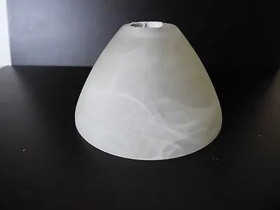 £10 • Buy Vintage Frosted Marbled Glass Lamp Shade Small Replacement
