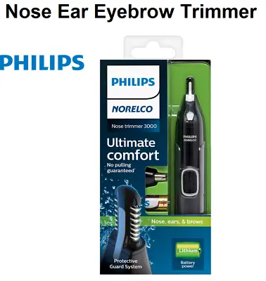 $54.50 • Buy Philips Nose Ear Eyebrow Hair Trimmer Shaver Cordless Mens Grooming Facial Hair