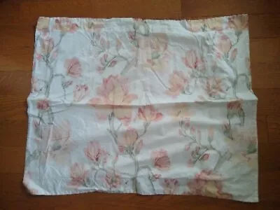 Set 2 Pottery Barn Pink Magnolia Floral Organic Cotton Standard Shams 28X23 READ • $28