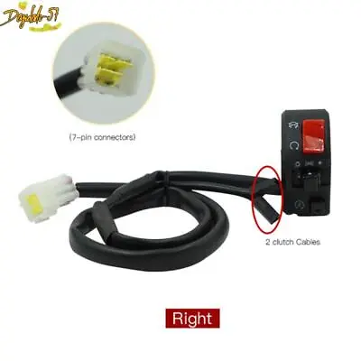 2PC 22mm 7/8in Motorcycle Handle Bar Ignition Engine Stop Lamp Horn Light Switch • $31.61