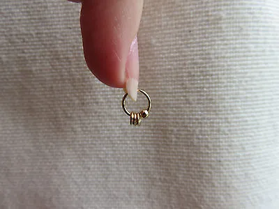  Gold Three Rings Nail Dangle/charm/body Jewellery • $7.46
