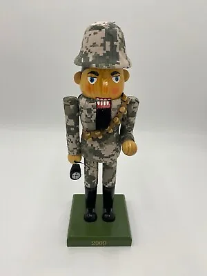 2008 Nutcracker Solider Army Camo Military Compass Target Limited Edition • $24.99