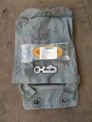 Military Grey Parachute M29 D-bag/New Static Line W/pin/Universal Snap Hook • $115