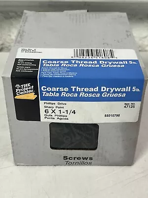 BOX OF 5 LBS Hillman #6-32 X 1-1/4  Coarse Thread Drywall Screws 47125 • $28.04