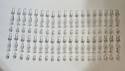 Unbranded Vtg Clear Plastic Prism Icicle Dangling Holiday Ornaments Lot Of 48  • $25