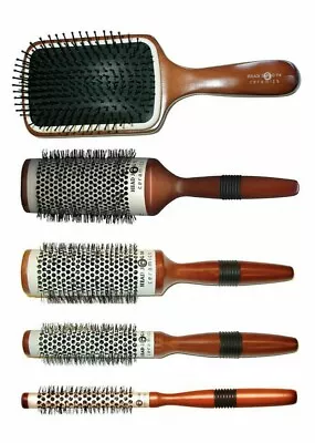 Head Jog Ceramic Radial Barrel Paddle Hair Brush 54 55 56 57 58 72 73 74 Salon • £10.99