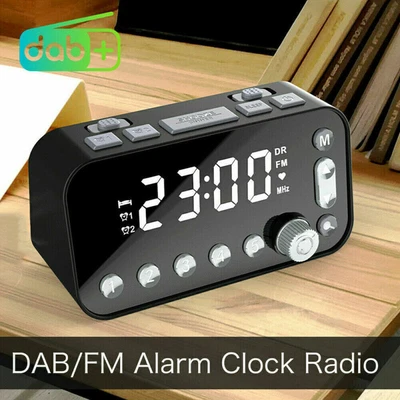 $35.99 • Buy Digital DAB+FM Radio Alarm Clock LED Bedside Sleep Dual Timer 5''LCD Display