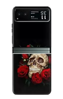 S3753 Dark Gothic Goth Skull Roses Case For Motorola Razr 40 • $20.99