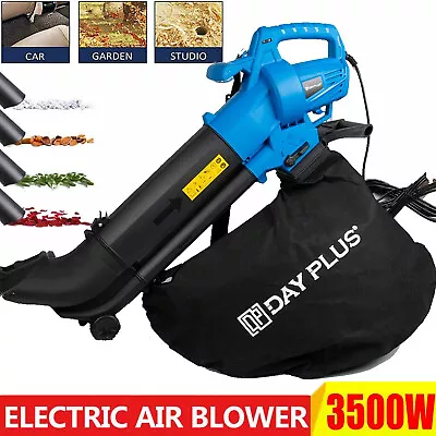 Heavy Duty 3500w Electric Garden Leaf Grass Hedge Blower Hoover Vacuum Vac Tool • £41.43