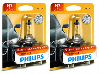 Philips H7 Standard OEM Halogen Headlight Bulbs | 12972B1 | Pack Of 2 • $13.99