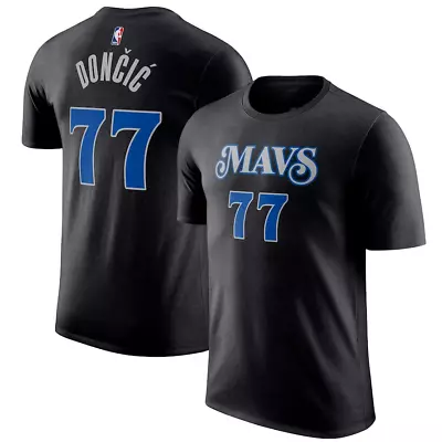 Luka Dončić Dallas Mavericks 202324 City Edition Name & Number T-Shirt • $22.95