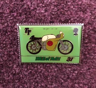 £4.99 • Buy Motor Cycle Road Racing Badge Isle Of Man T.T. Post Office