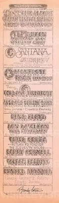 $100.10 • Buy Queen Concert Newspaper Handbill Randy Tuten Signed San Francisco 1975