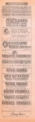 Queen Concert Newspaper Handbill Randy Tuten Signed San Francisco 1975 • $100.10