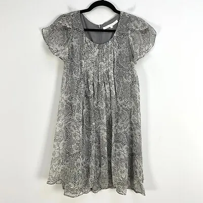 VOV Voice Of Voices Womens Size SMALL Swing Dress Short Flutter Sleeve • $24.99