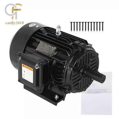 5 HP 3 Phase Electric Motor 1800 RPM 184T Frame TEFC 230/460 Volt 60 HZ • $471.35