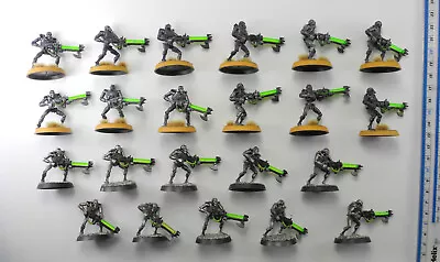 22 NECRON WARRIORS Plastic Necrons Army Well Painted Warhammer 40K 2000s 75 • £4.99