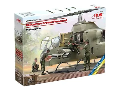 ICM 53102 Helicopters Ground Personnel (Vietnam War) 1/35 • $12.87