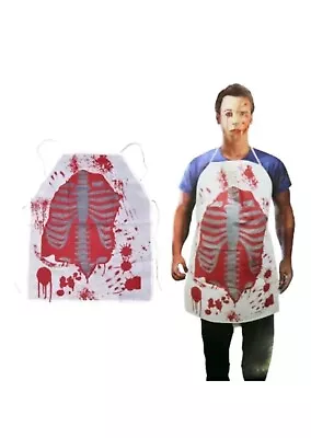 Adult Bloody Apron Butcher Halloween Zombie Chef  Kitchen Cook Skeleton Apron • £3.99