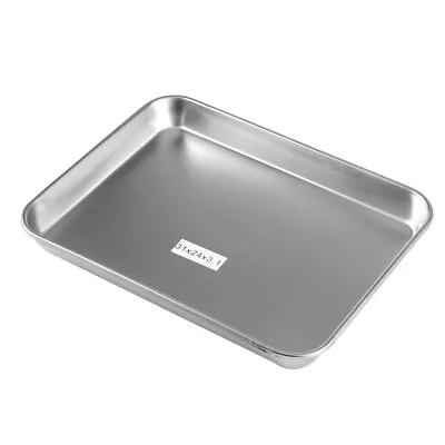 Stainless Tray Stainless Steel Tray Metal Serving Tray Stainless Food Tray • $26.59