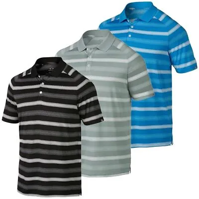 Oakley Men's Quick Dry Warren Golf Polo 2.0 Striped Shirt • $24.98