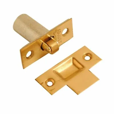 ADJUSTABLE ROLLER CATCH Internal Door Latch BRASS Spring Ball Mortice + Fixings • £6.30