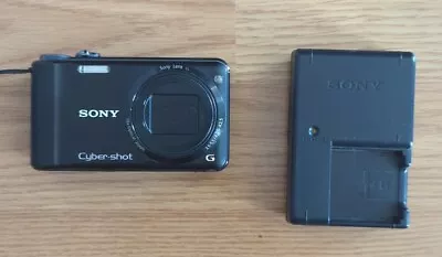 Sony Cyber-shot DSC-HX5V 10.2MP Digital Camera- Black Wall Charger One Battery  • $99