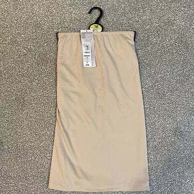 NEW - Marks And Spencer Waist Slip-Cling Resistant-2 Pack-UK 16-L19”-White&Nude • £7.29