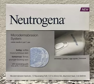 Neutrogena Microdermabrasion System Kit + 12 Puffs RARE Discontinued ! • £100