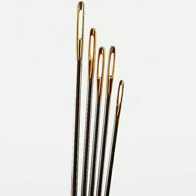 10PCS Leather Canvas Sewing Stitching Needles Leathercraft Handmade Repair Tools • £4.99