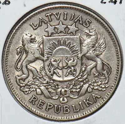 Latvia 1926 2 Lati 295464 Combine Shipping • $38.99
