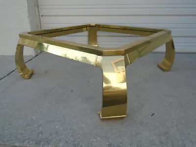 Mastercraft Asian Coffee Table Gold Karl Springer MING Chow Feet Art Deco Chines • $699