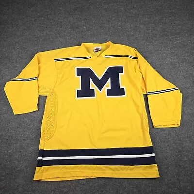 Vintage University Of Michigan Wolverines Hockey College NCAA Jersey Size XL • $59.99