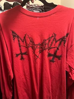 Mayhem Red Longsleeve Size L • $20