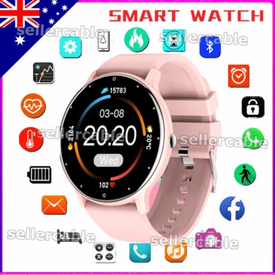 $47.99 • Buy Bluetooth Call Smart Watch Men Sports Heart Rate Blood Pressure Oxygen Monitor